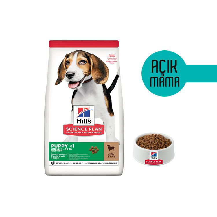 Hills Medium Puppy Kuzu Etli Açık Köpek Maması   (Kg)